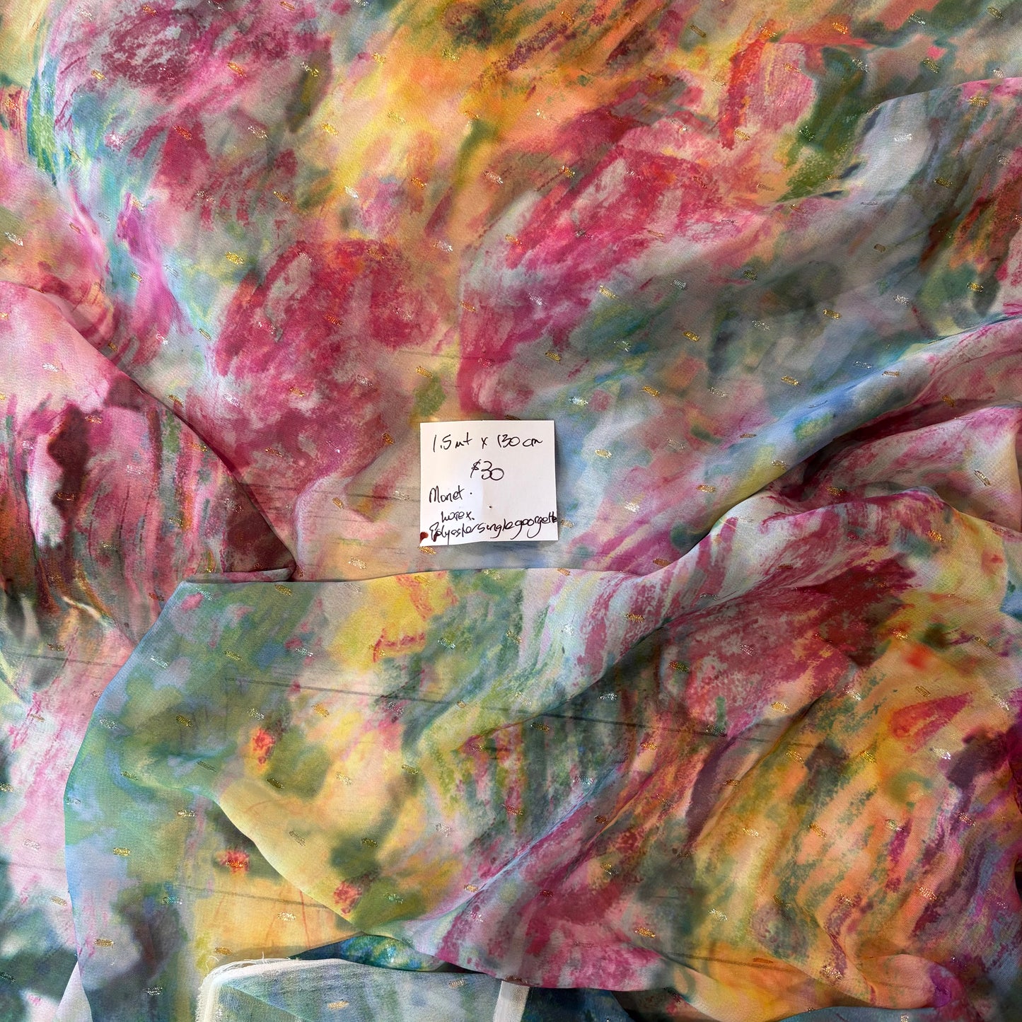 1.5m Gold Spot Monet Georgette