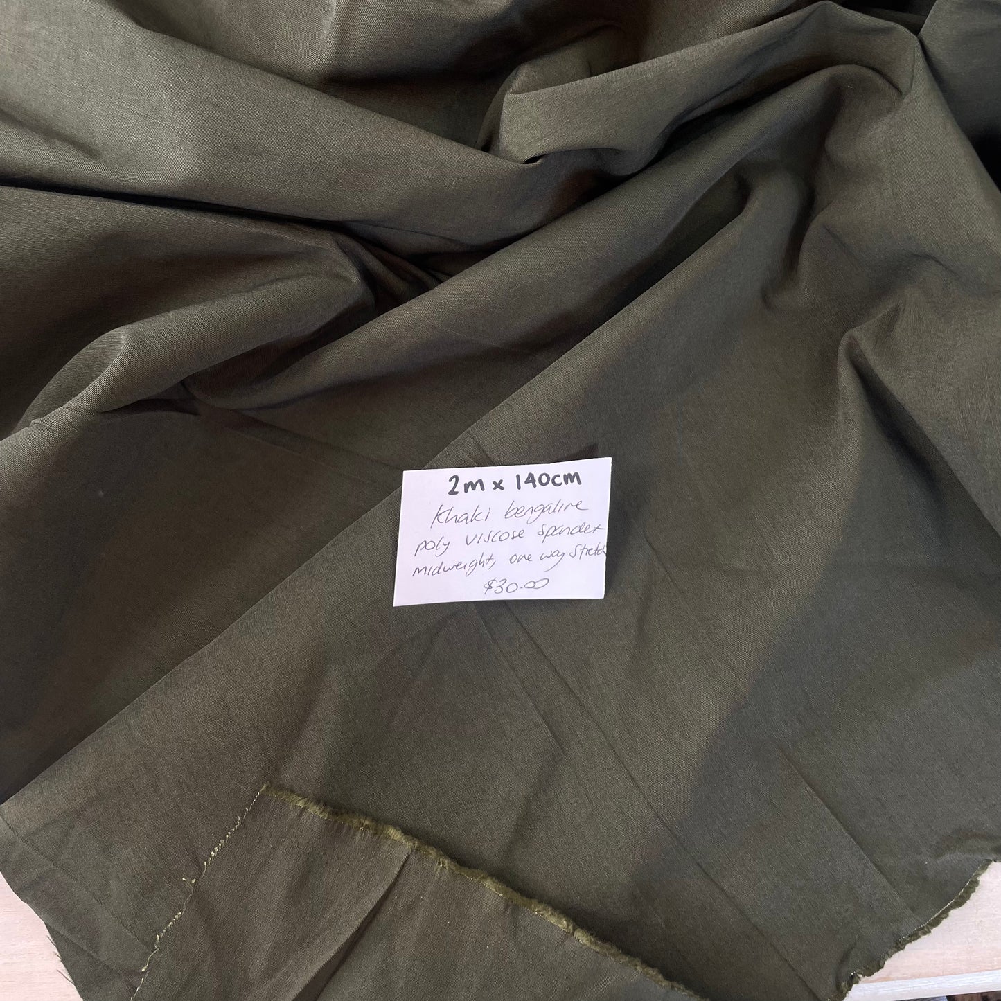 2m Khaki Bengaline