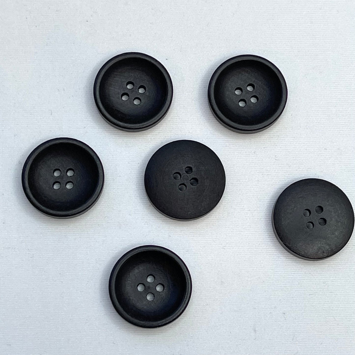 23mm Dark Chocolate 4 Hole Wood Button