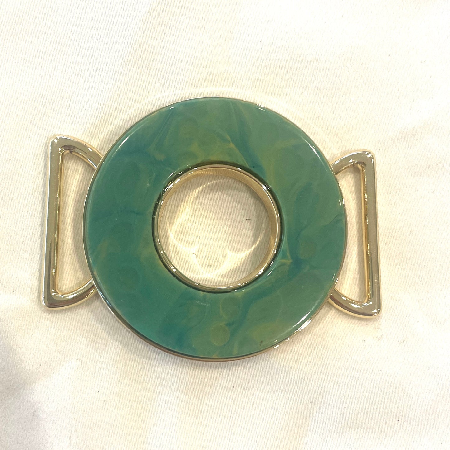 Forest marble Ring buckle large