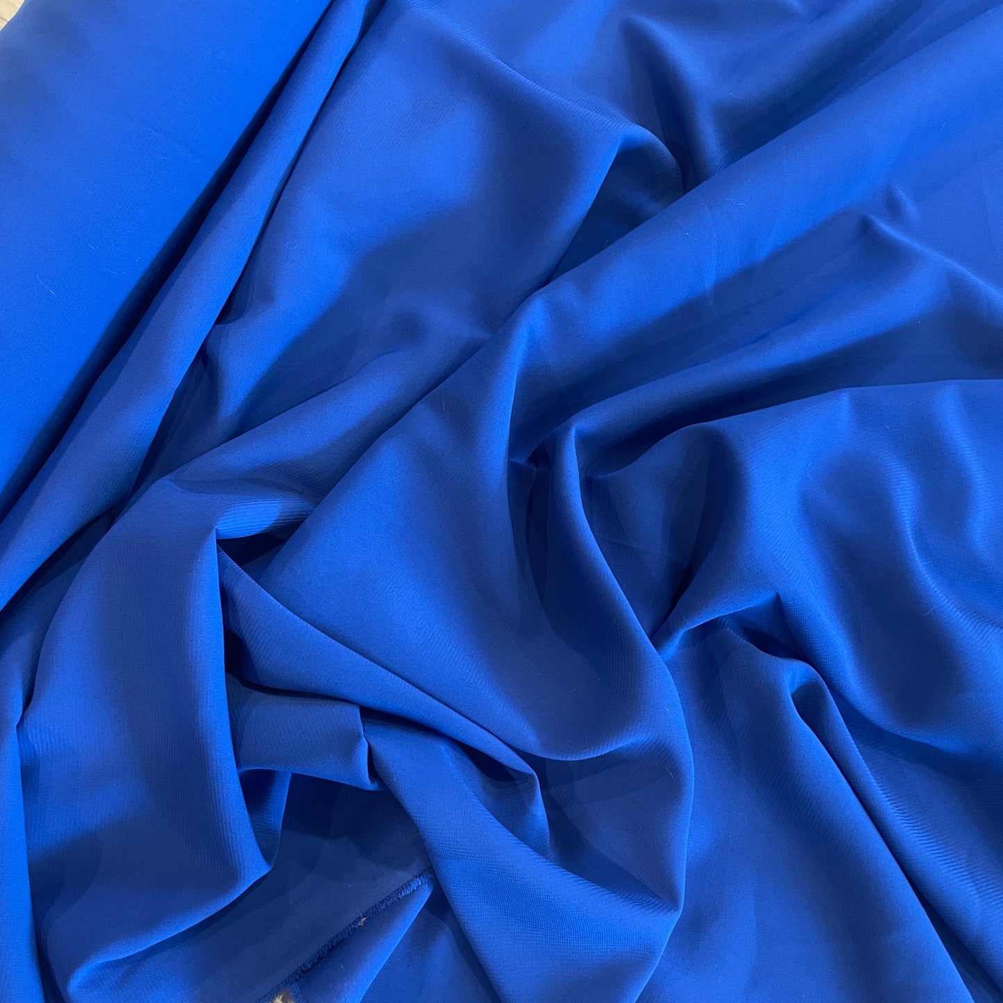 Cobalt stretch crepe de chine