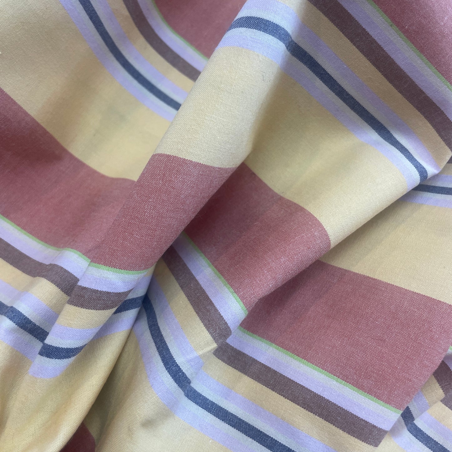 Sunset stripe Cotton Shirting