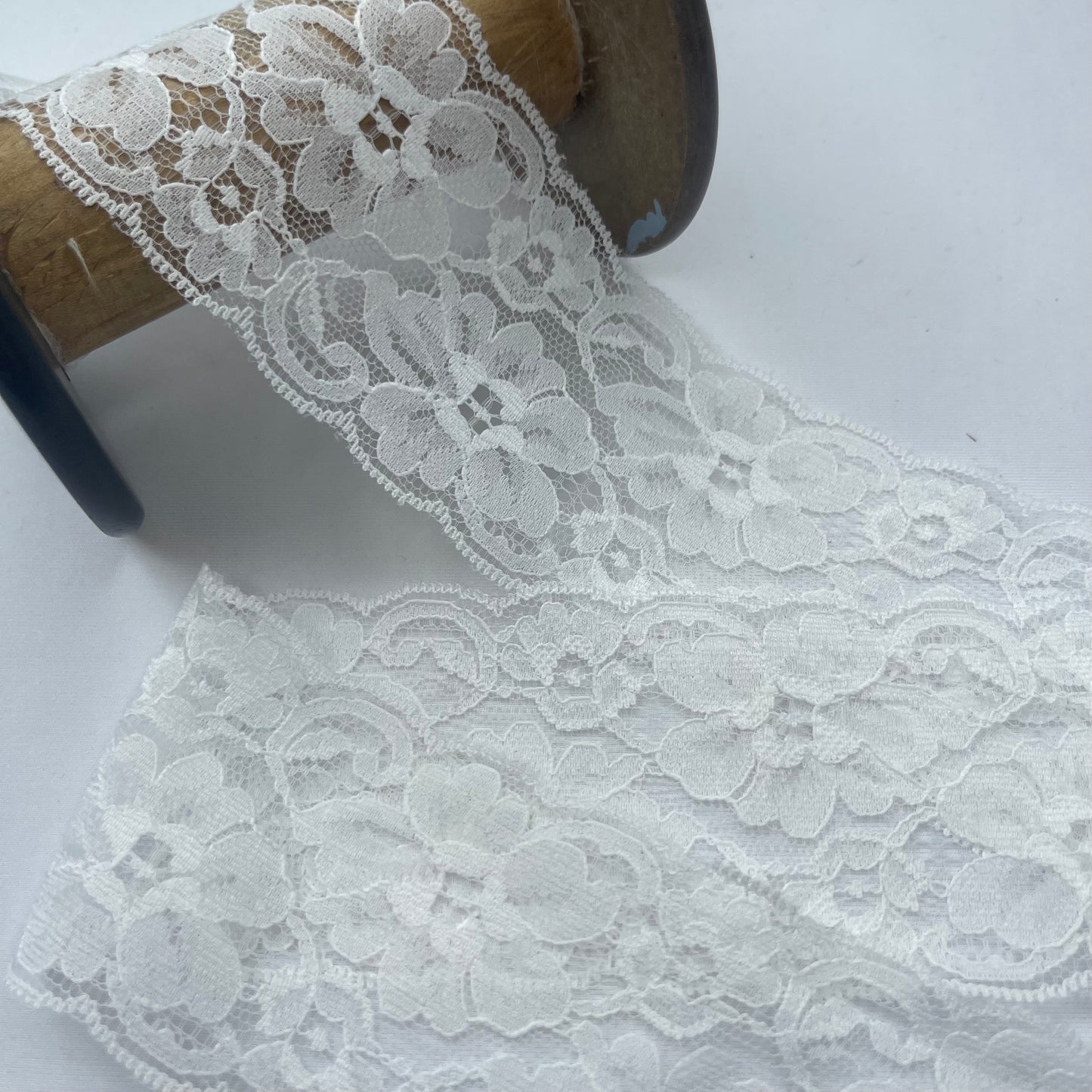 Jude White 60mm Floral Lace