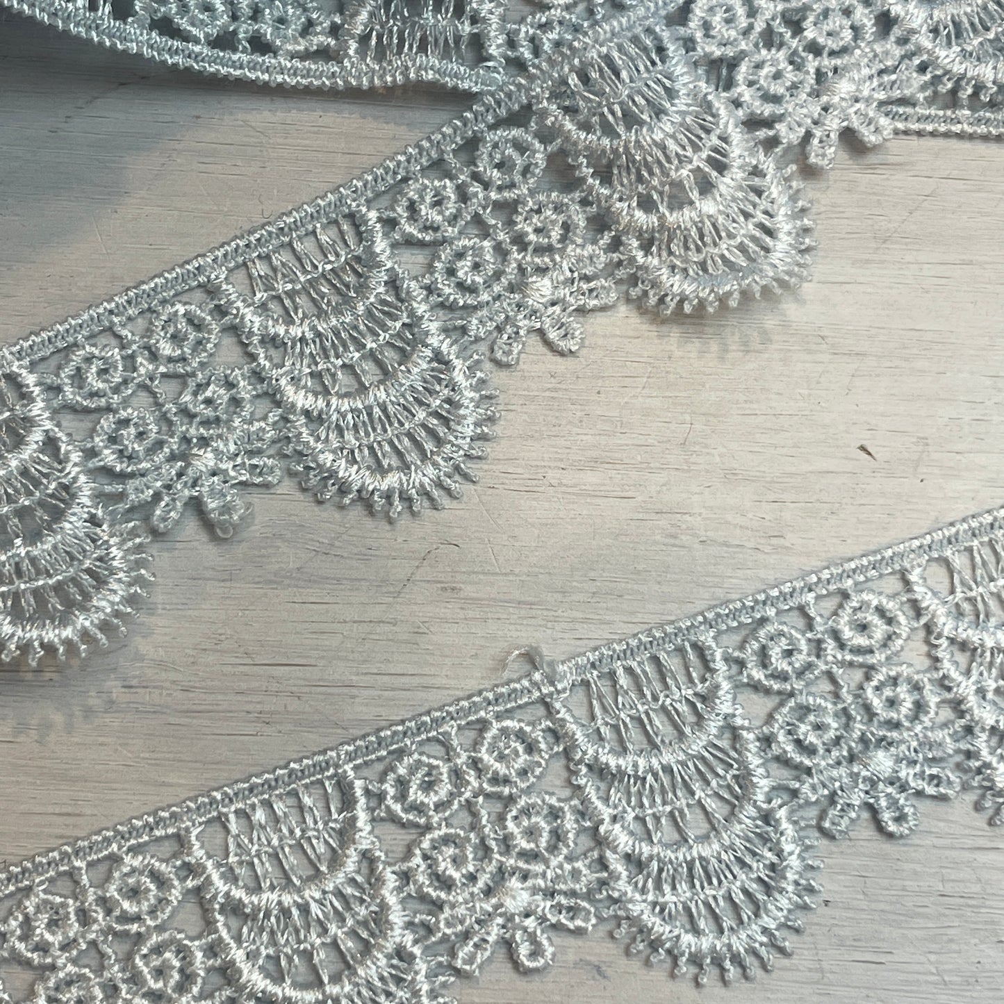 Ice blue regency Guipure Trim