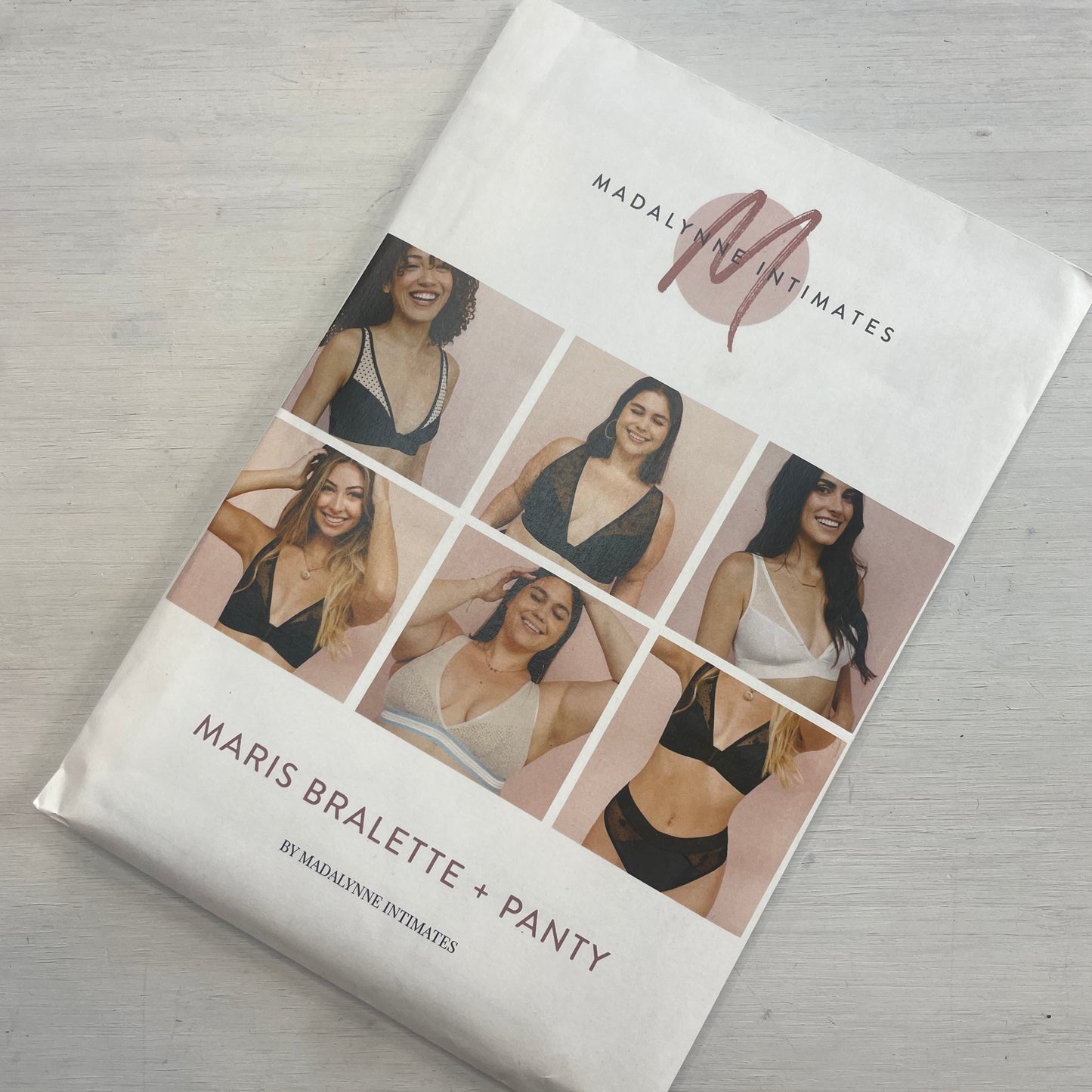 Madalynne intimates maris bralette and panty paper pattern