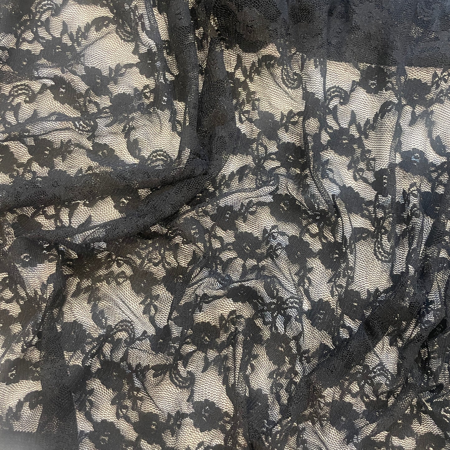Florence black stretch lace