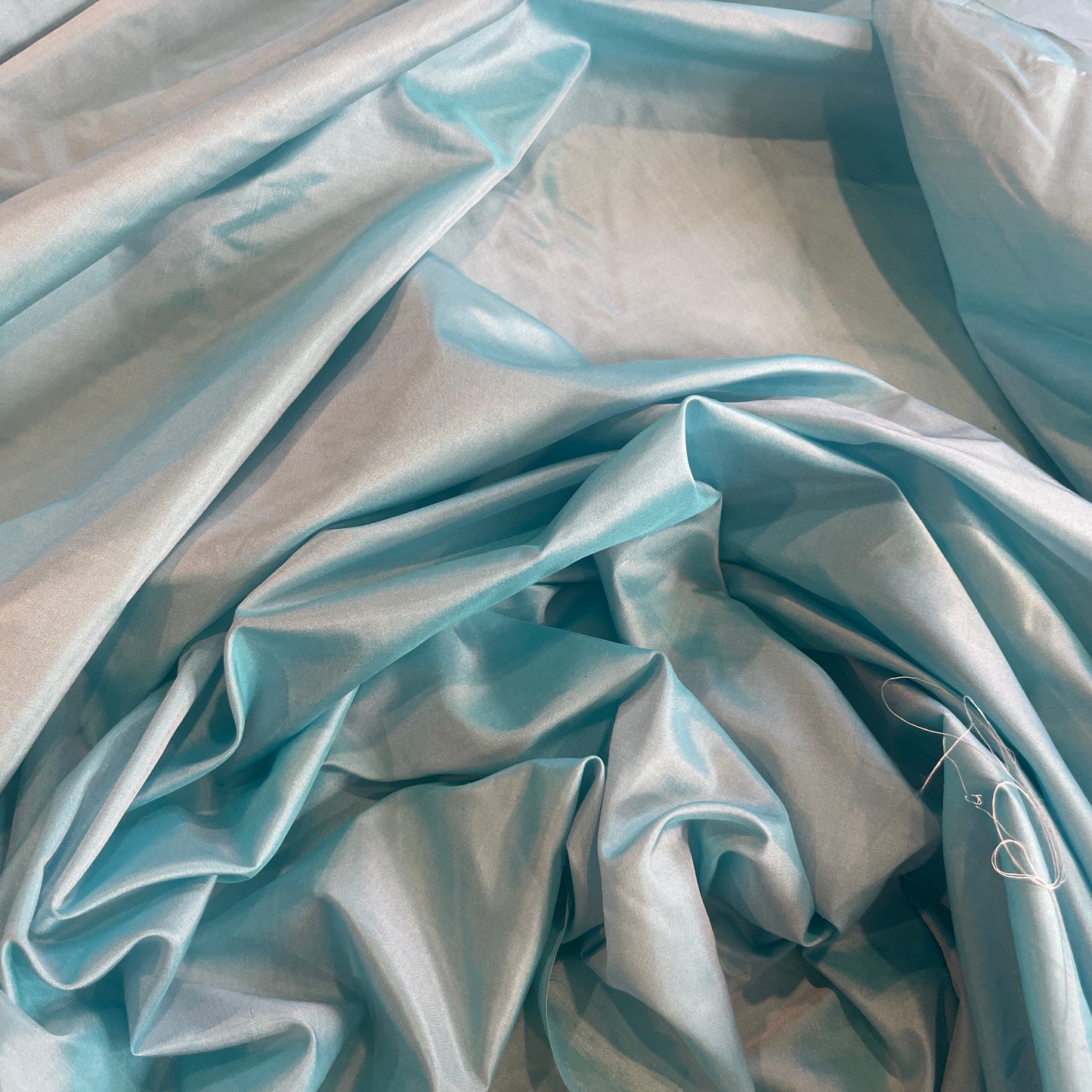 Aqua ocean silk habotai