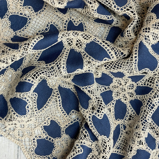 Resort life cotton lace denim