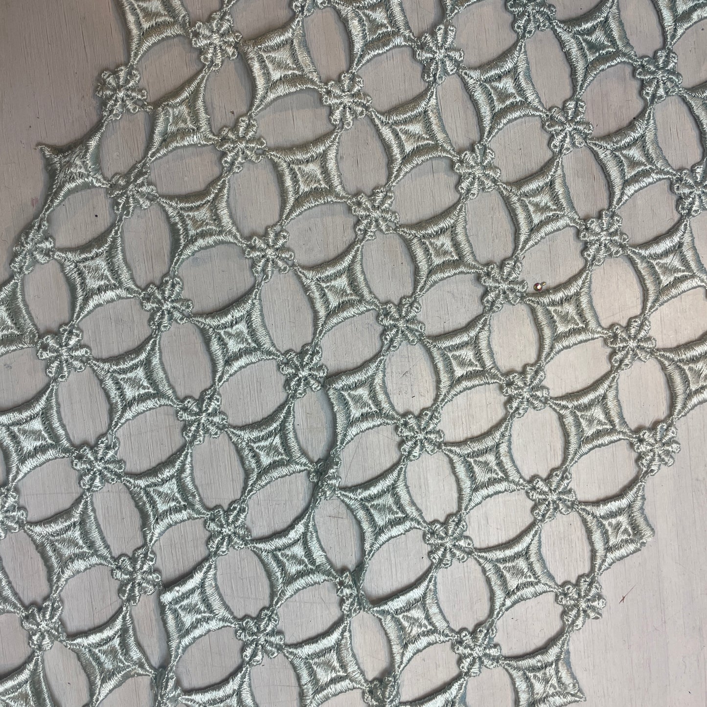 Seafoam diamond chain Guipure Trim