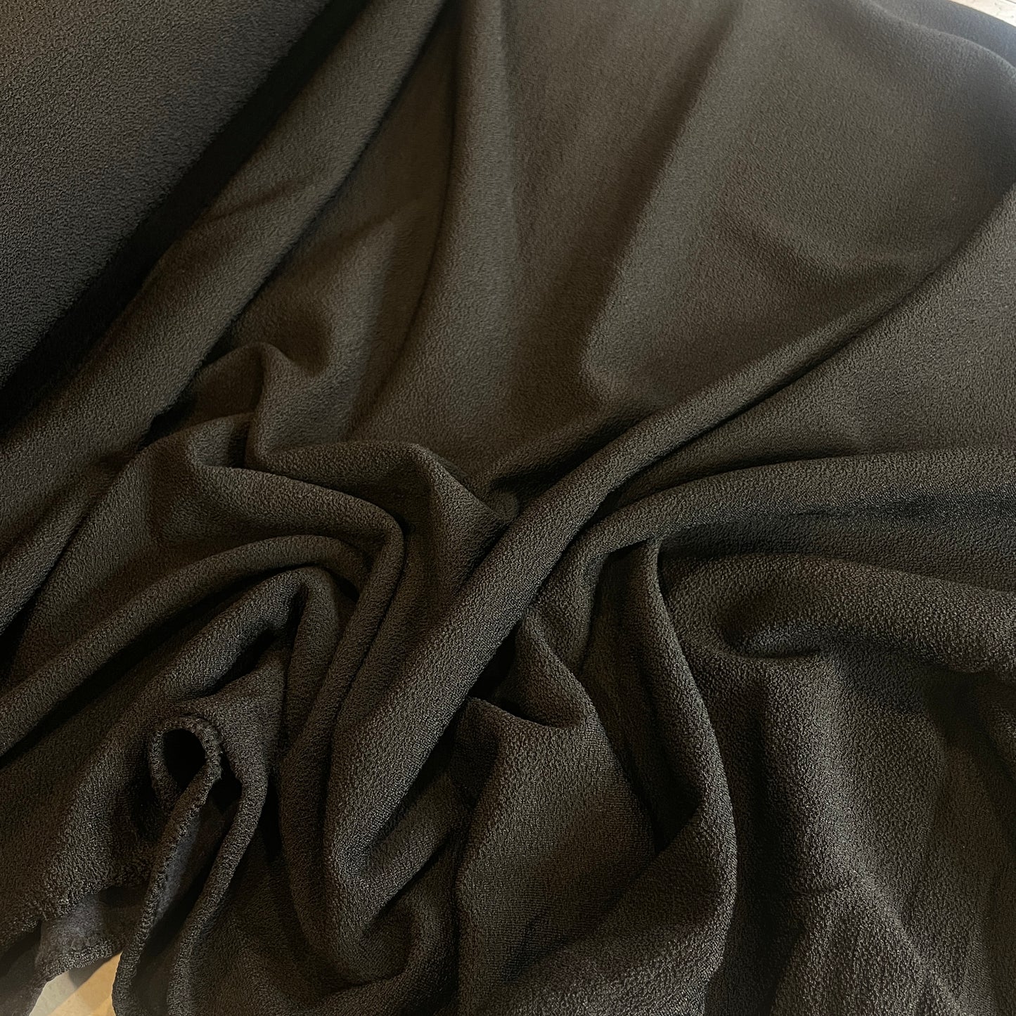 Sydney black heavy crepe jersey
