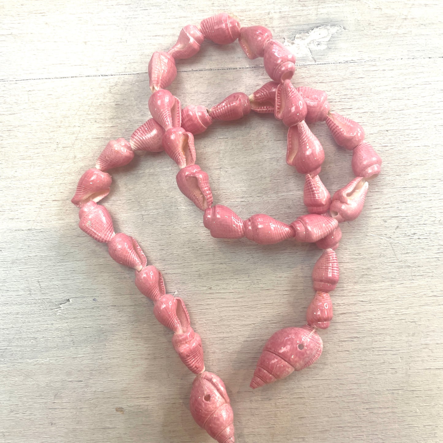 35cm Strand Of rose Pink Shells.