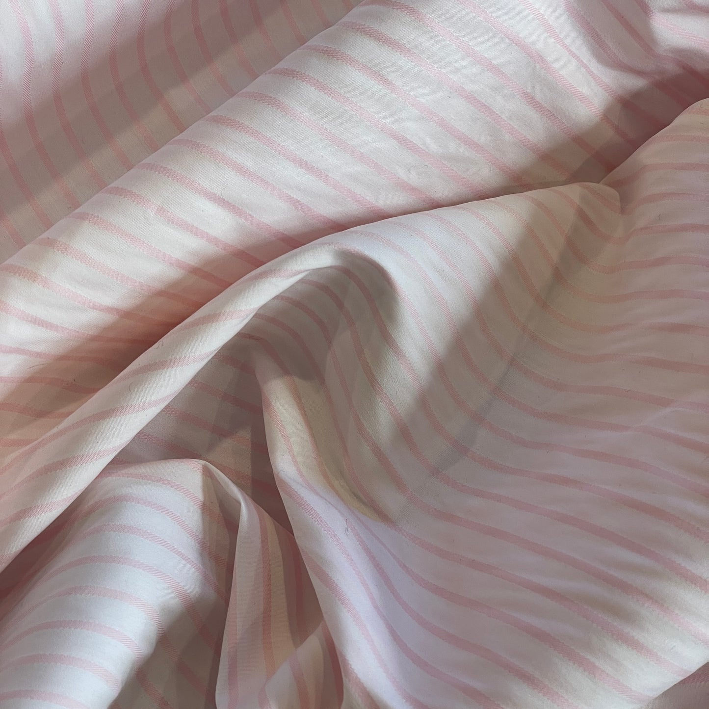 *SECOND perfect pink stripe Cotton Shirting