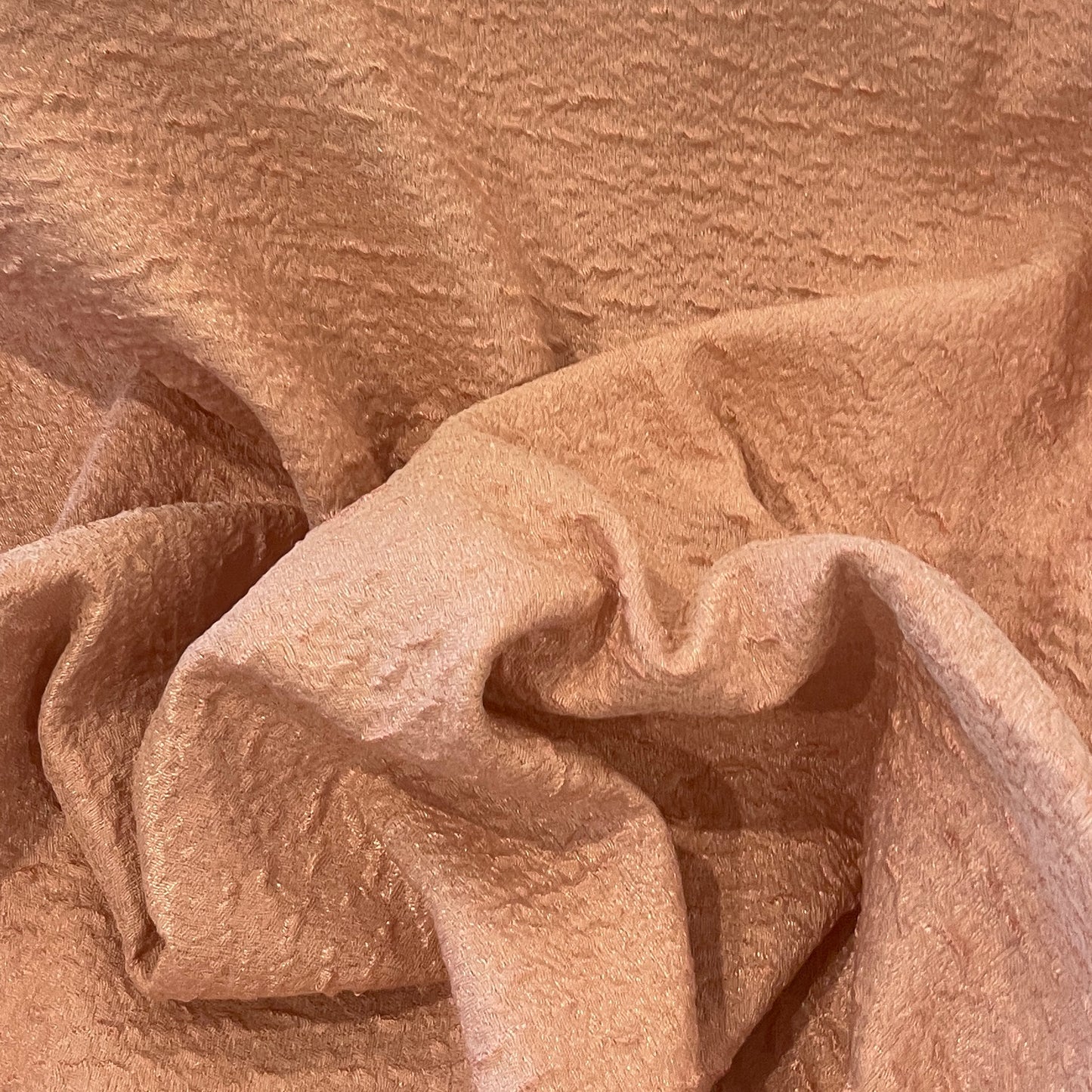 1.5m metallic pink textured brocade