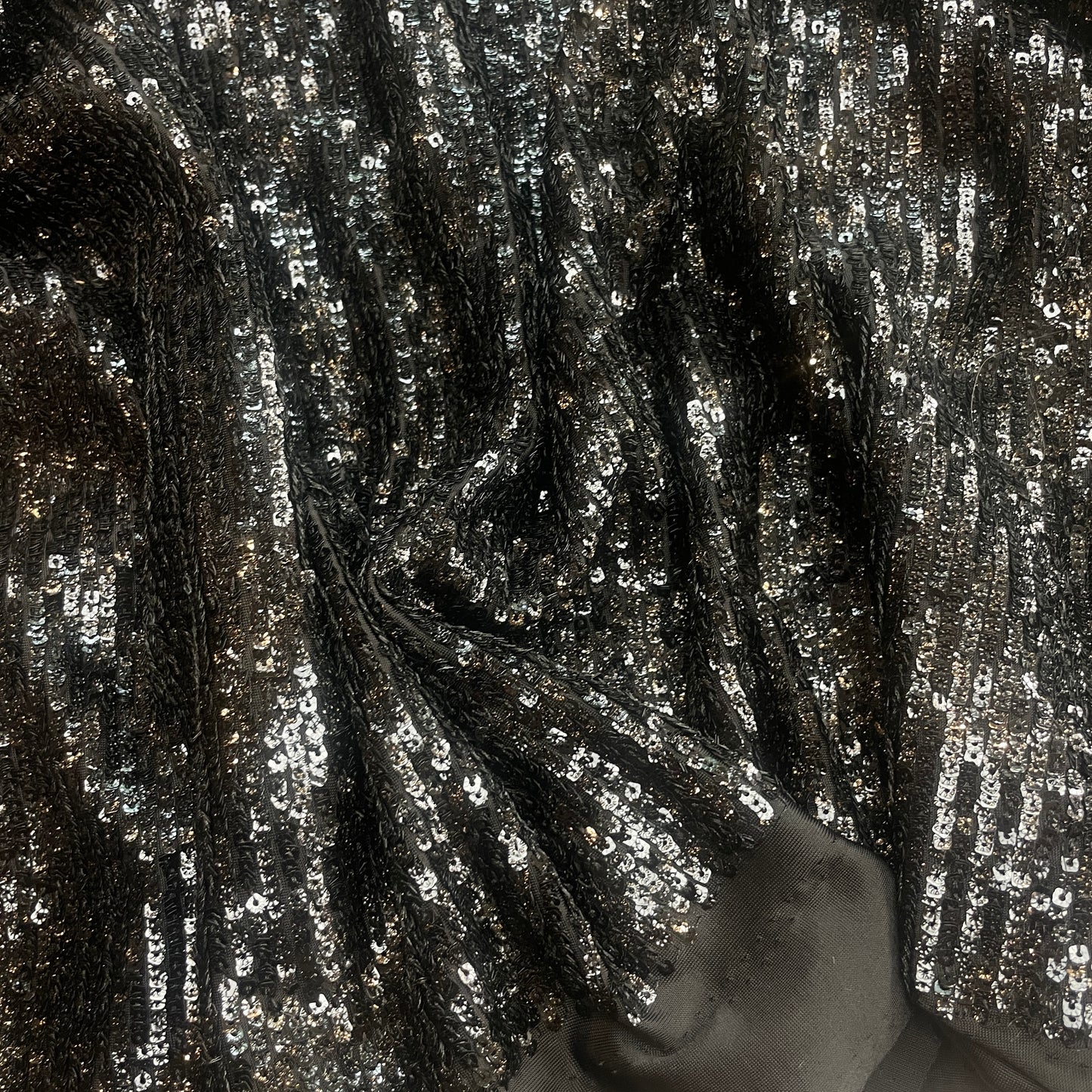 Midnight rain Sequin jersey