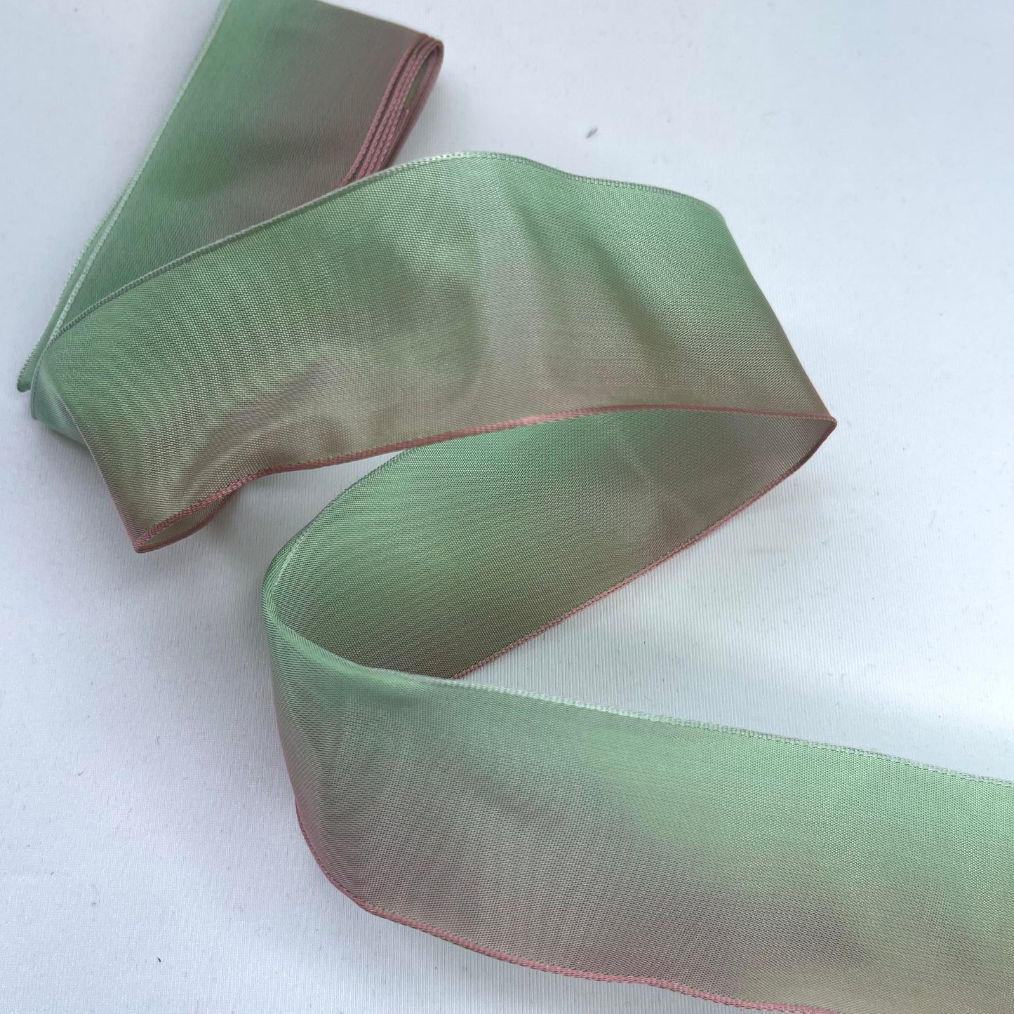 3mtrs Bubblemint Ombré French Wired Taffeta Ribbon