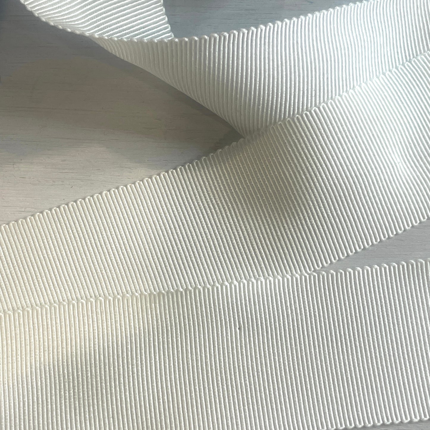 Ivory 32mm grossgrain ribbon