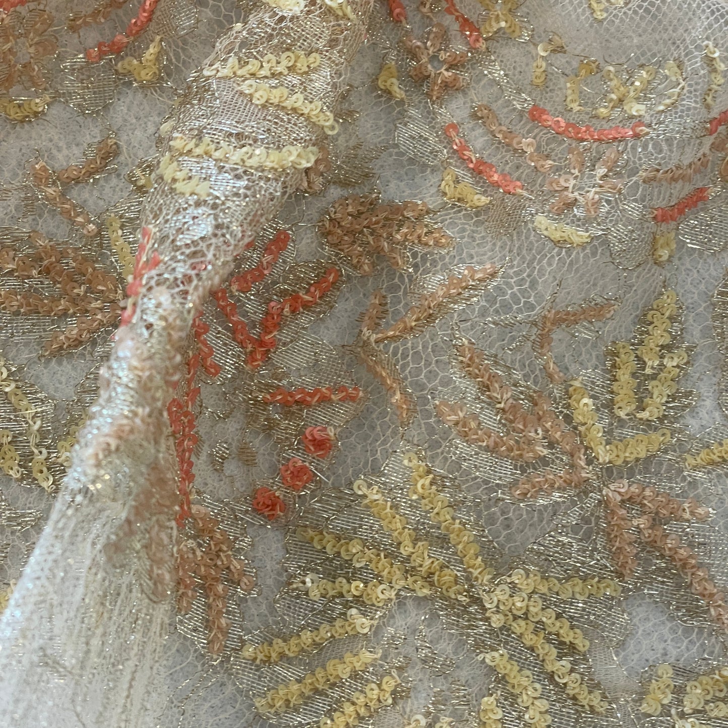 Riechers Marescot sunset French sequin lace
