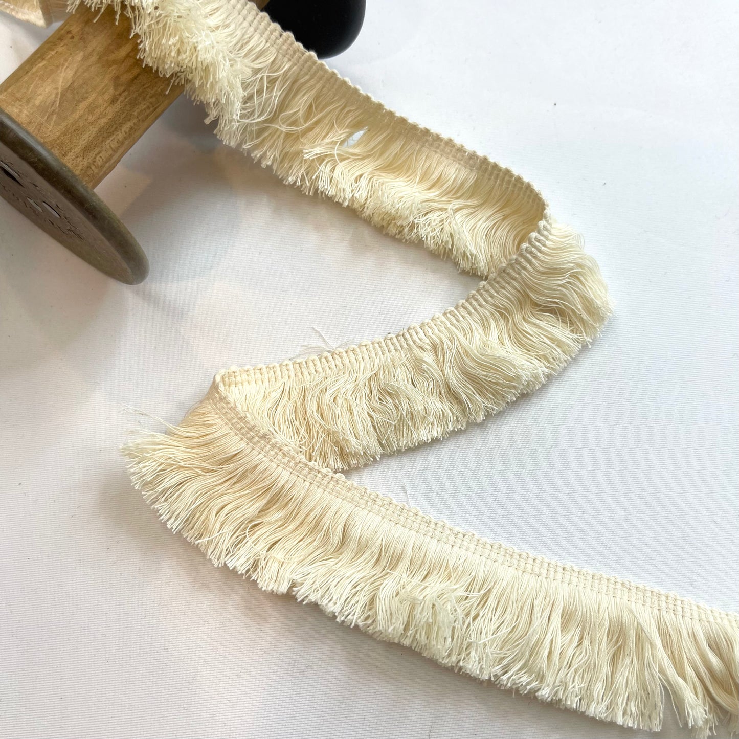 Ecru 35mm Cotton Fringe