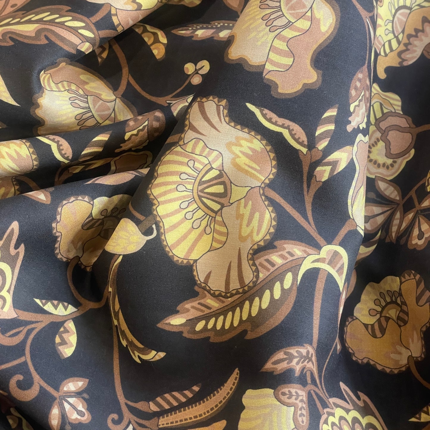 Hazel ember cotton voile