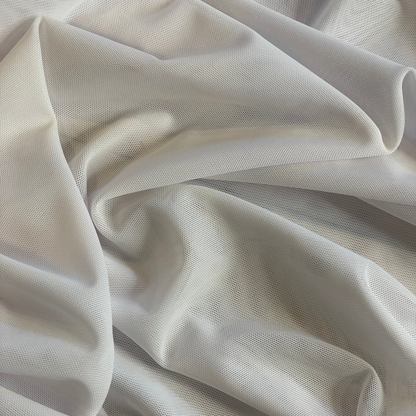 White 4 way Stretch Mesh