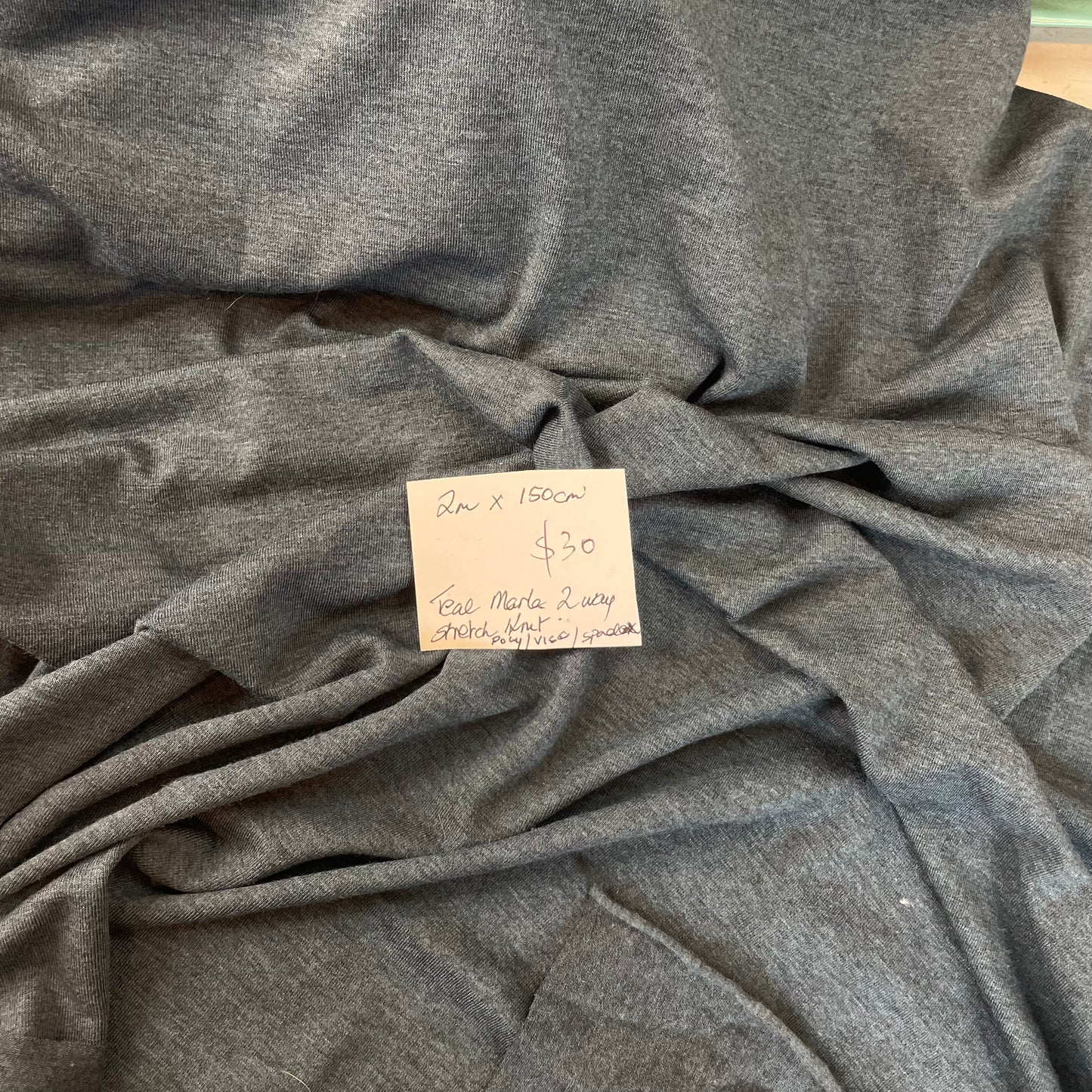 2m Teal Marle Knit