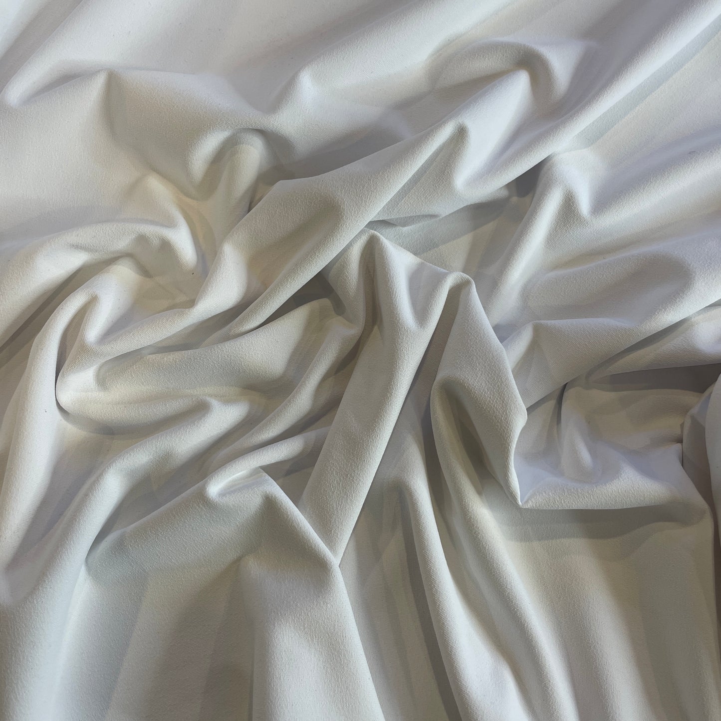 Ice cream white crepe jersey