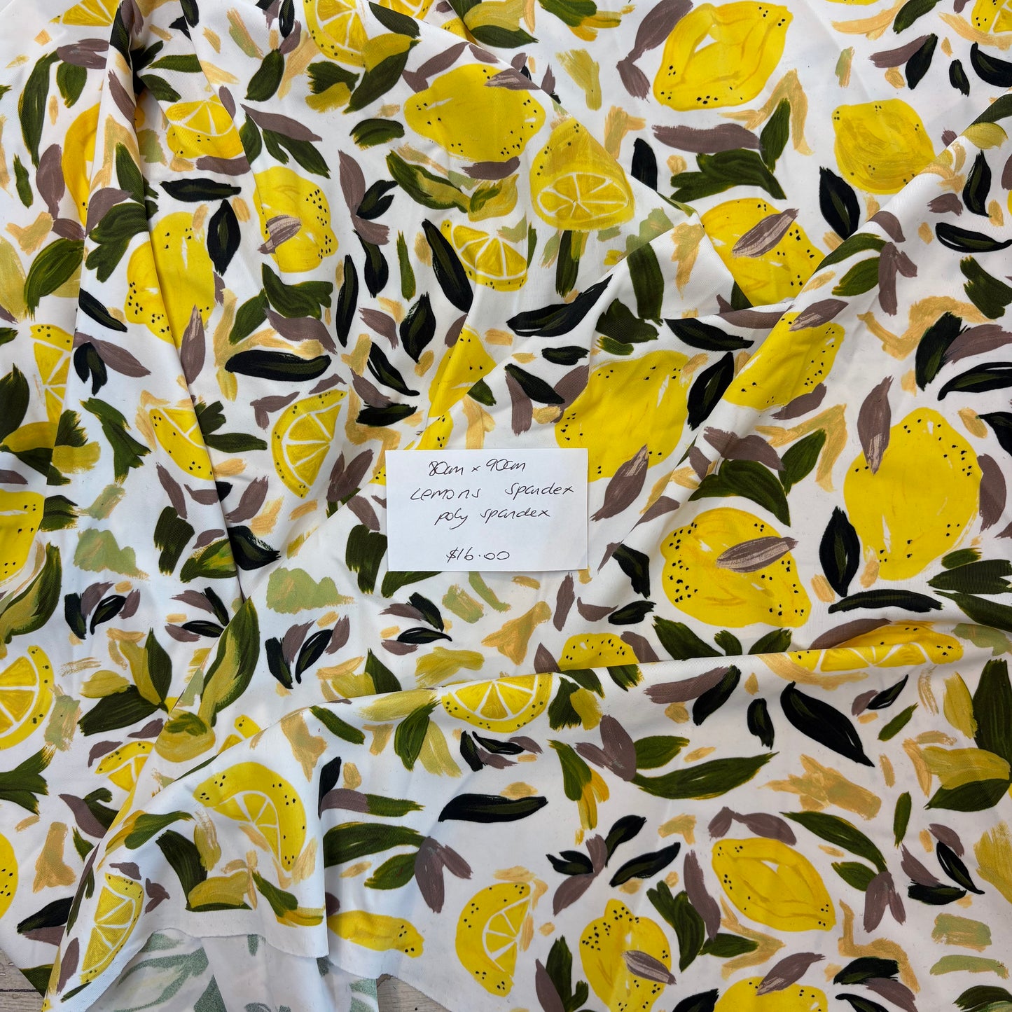 80cm Lemons Spandex