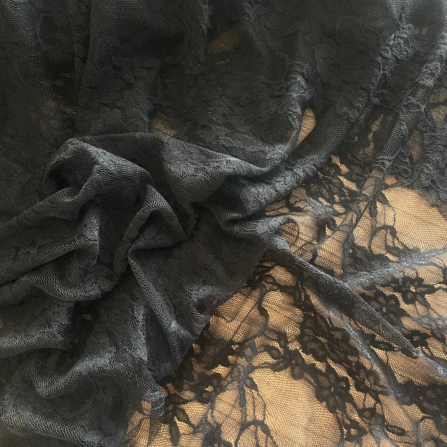 2m black stretch lace