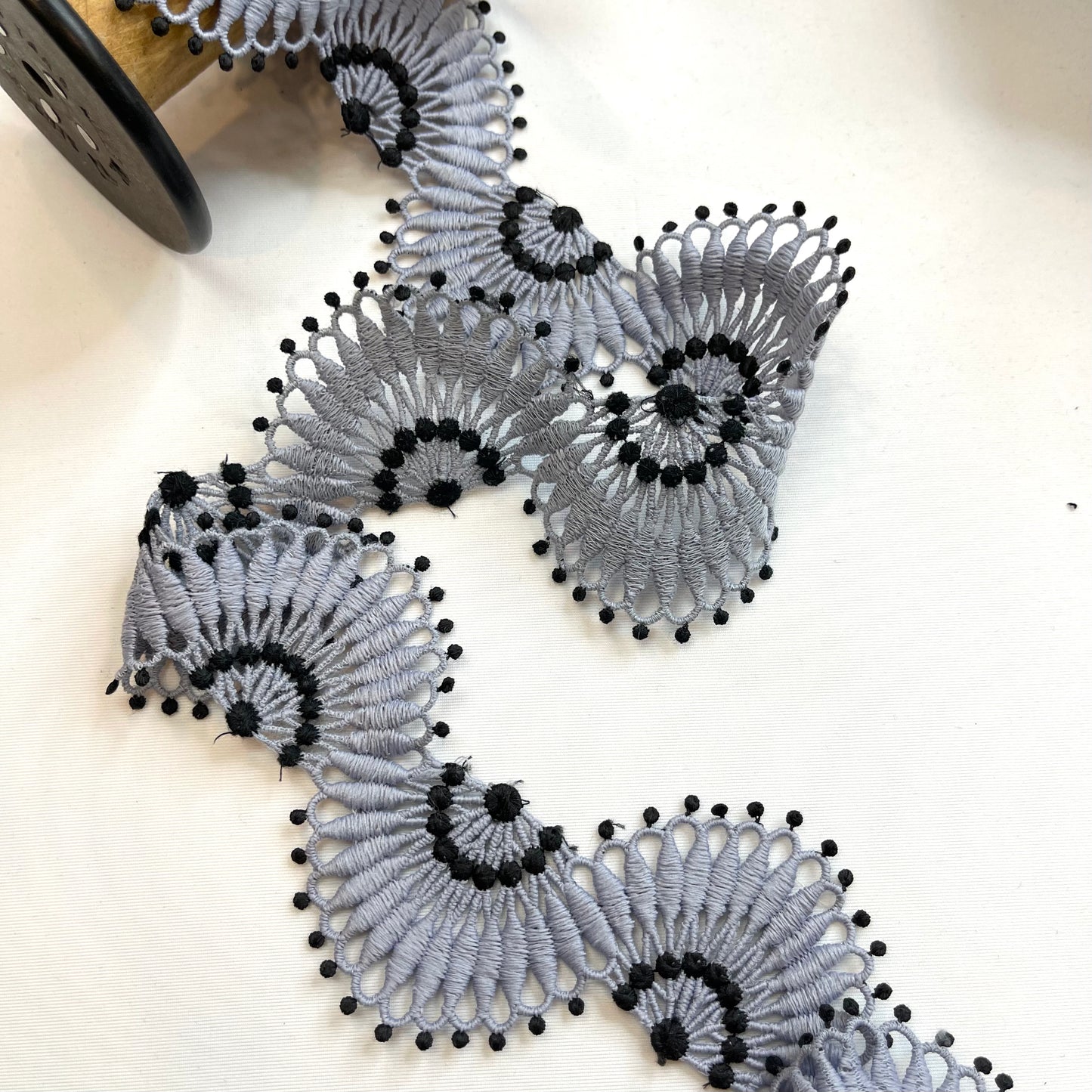 Fan Swirls Large Blue