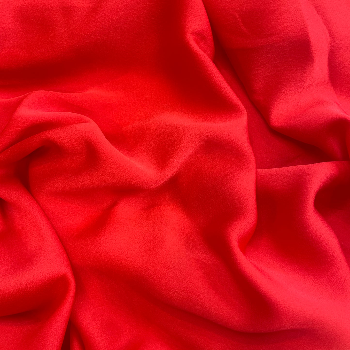 Elle scarlet red lightweight stretch satin