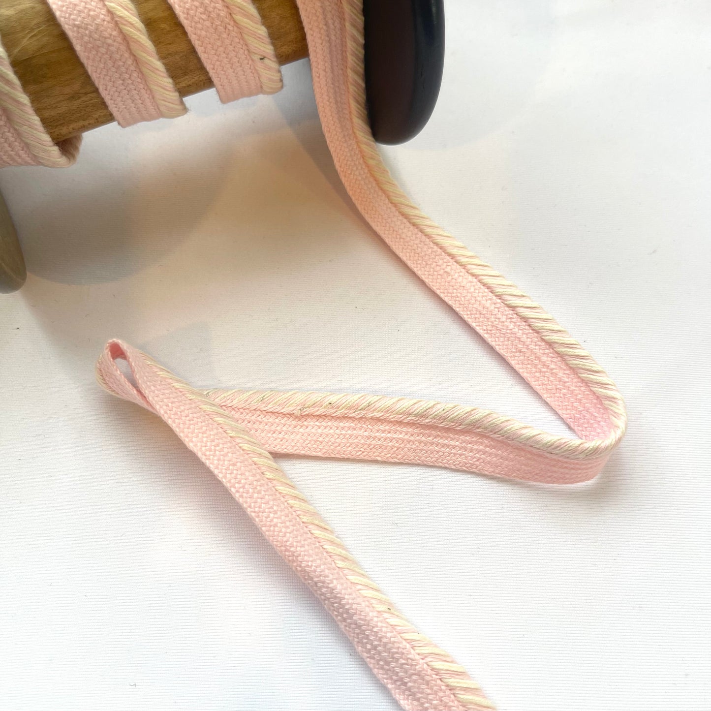 Power Pink Candy Stripe Cotton Piping