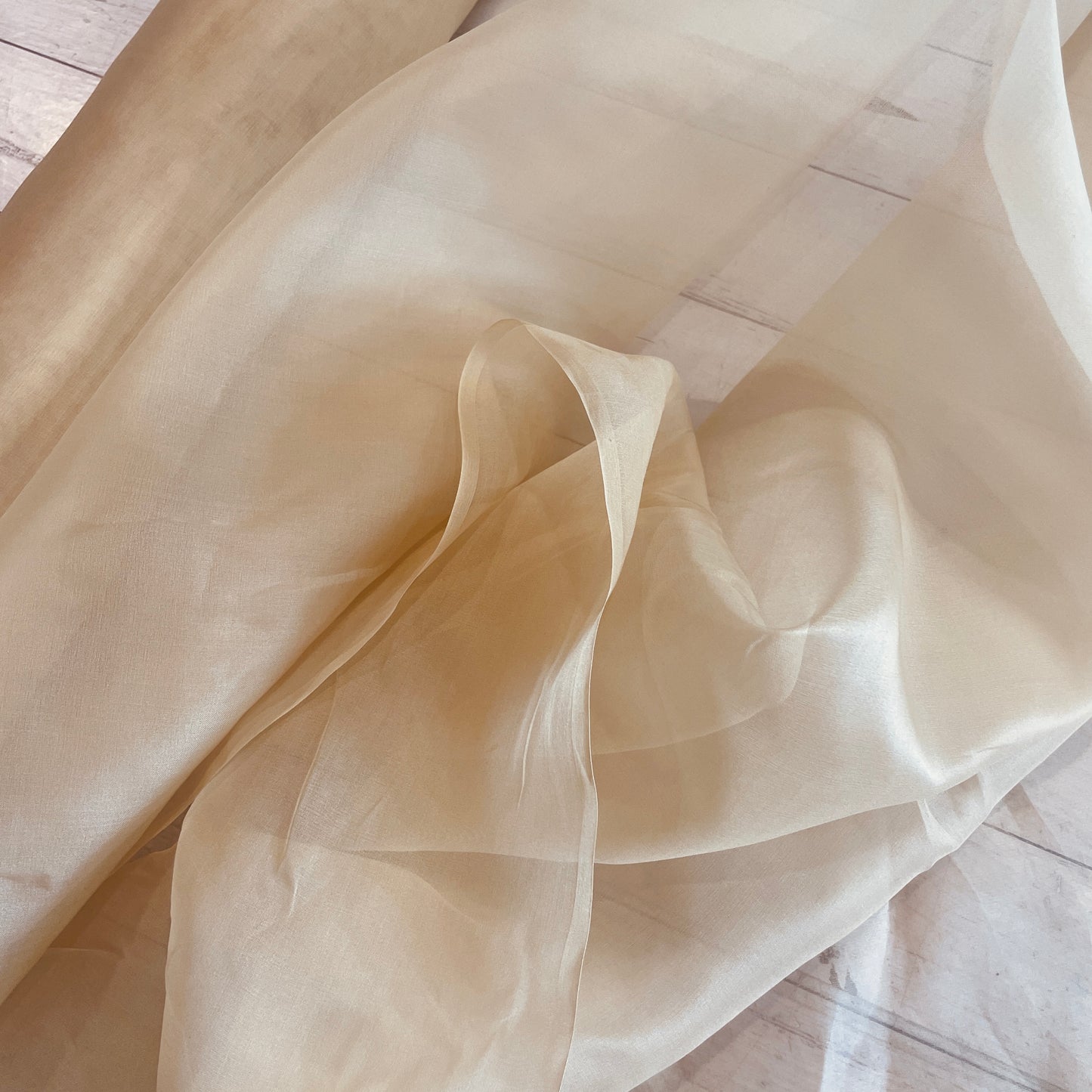 Burnt butter Silk Organza