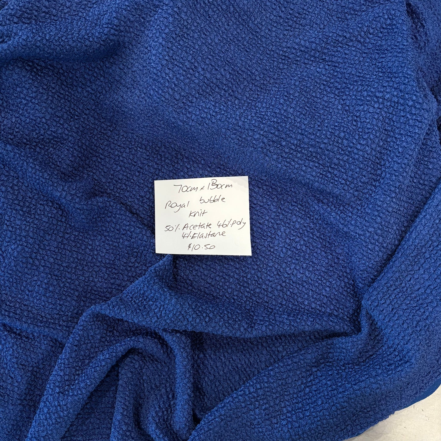 70cm Royal Blue Bubble Knit