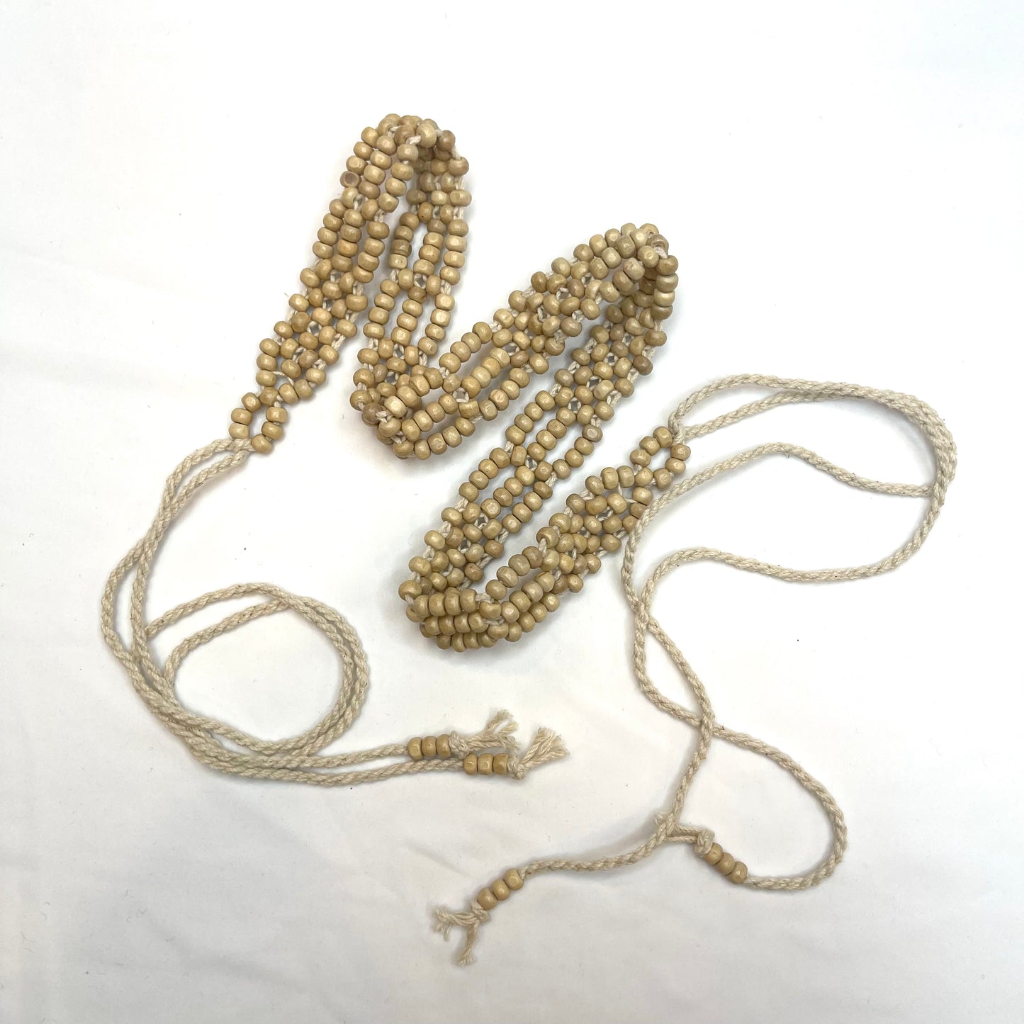 Belle Beaded Macrame Tie Belt