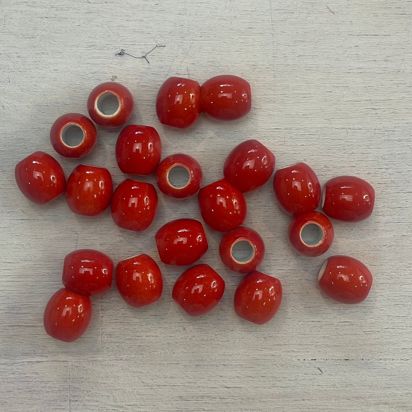 red toggle beads 20 pack