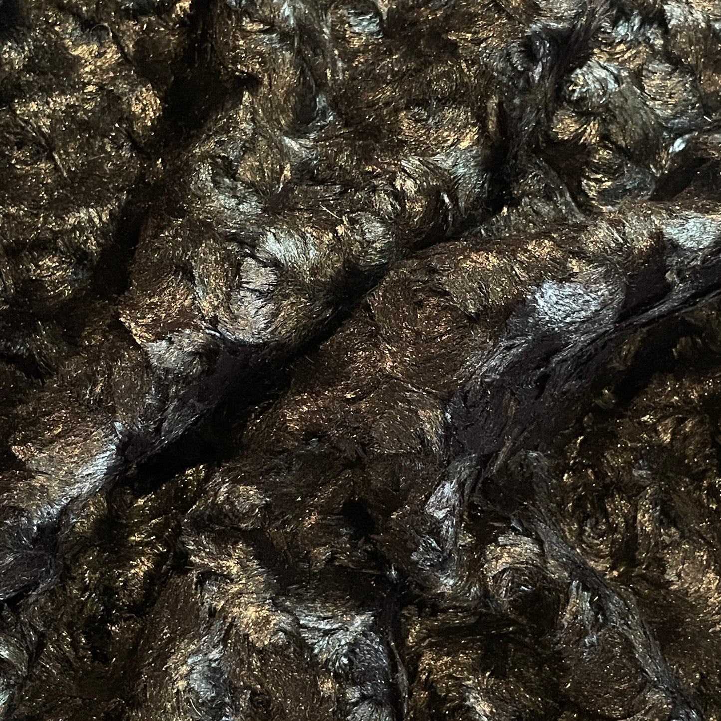 Plush circles faux fur