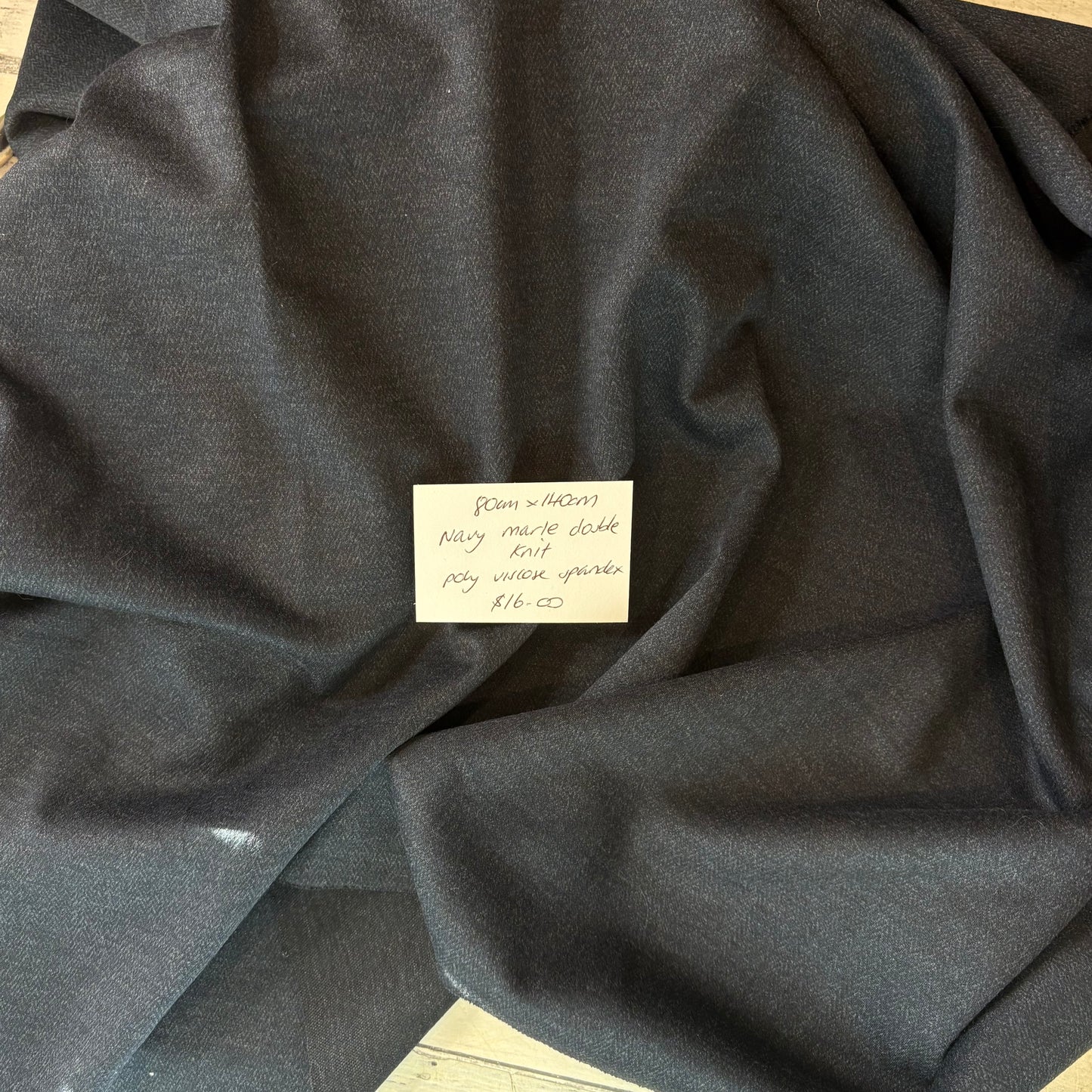 80cm Navy Marle Double Knit