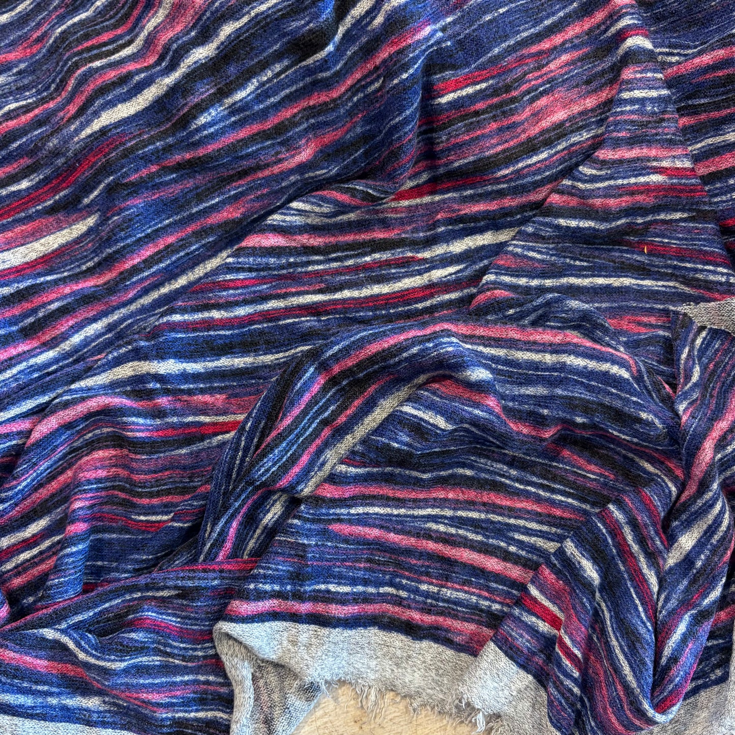 1m Purple Stripes Lightweight Jumper Knit