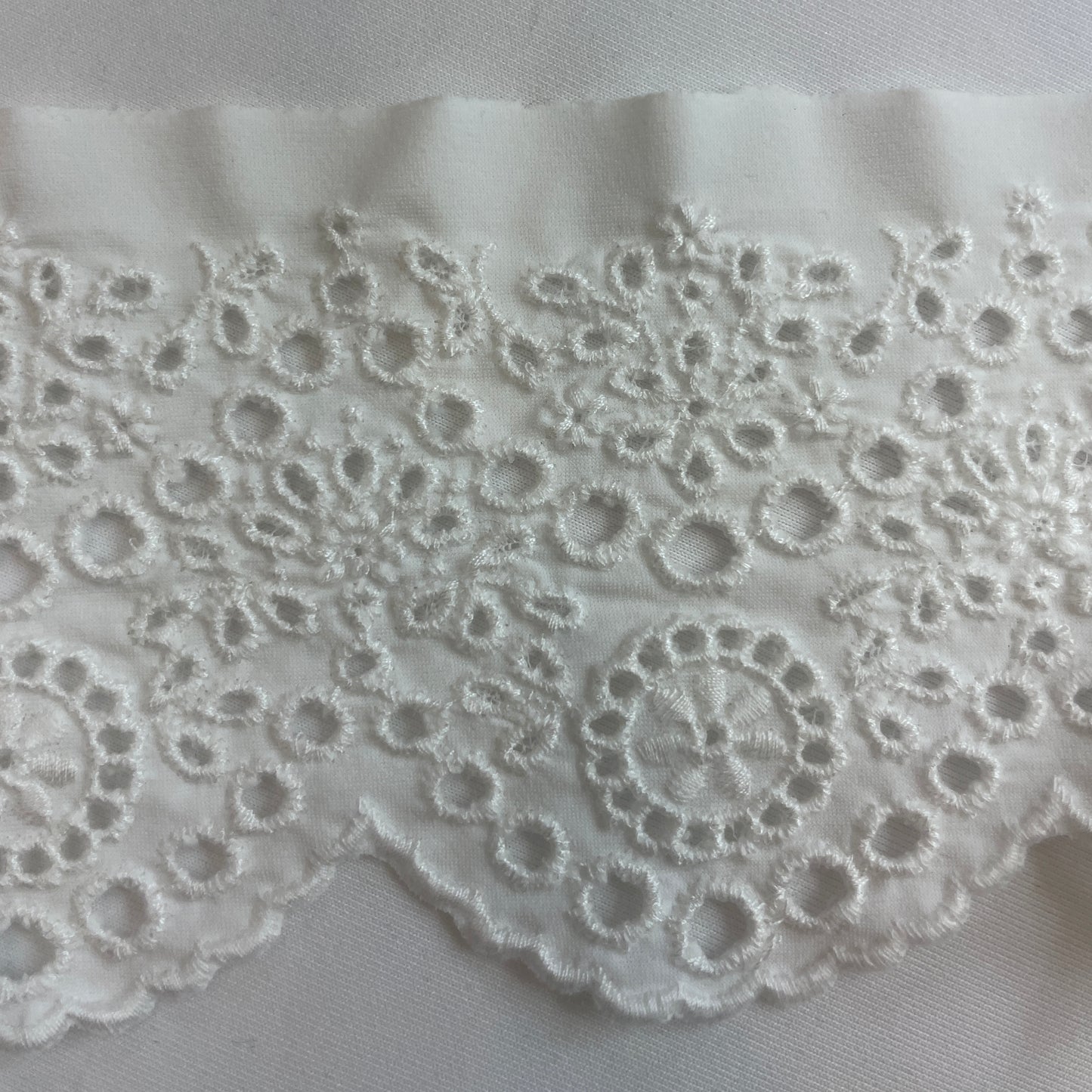 sun dazed embroidered spandex trim white