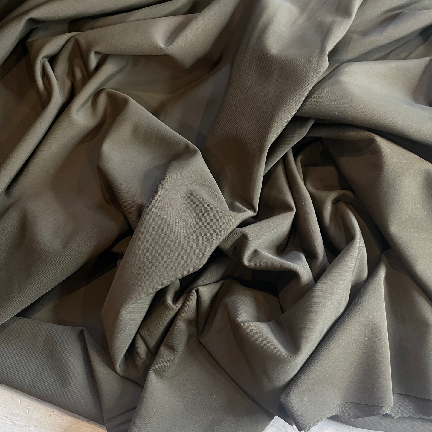 Muted khaki plain Lycra