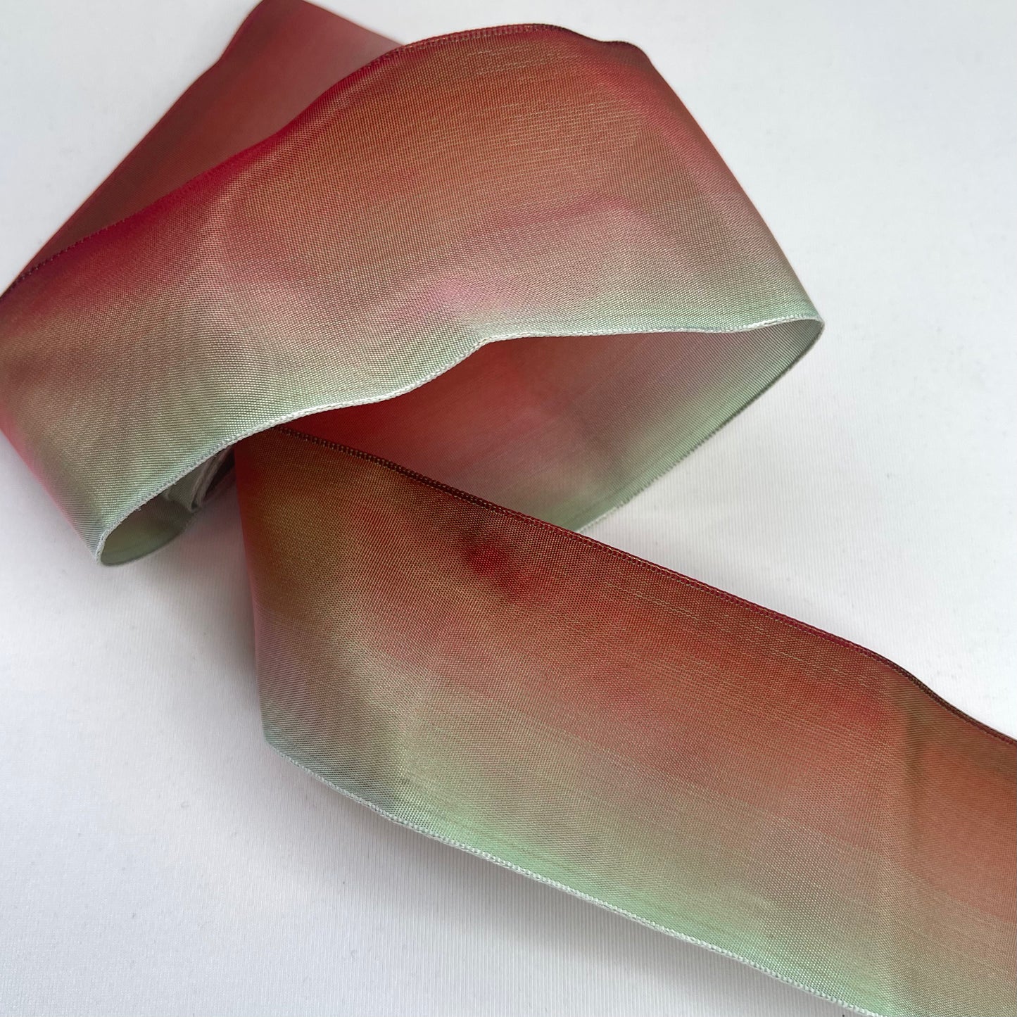 3mtrs Toffee Apple Ombré French Wired Taffeta Ribbon