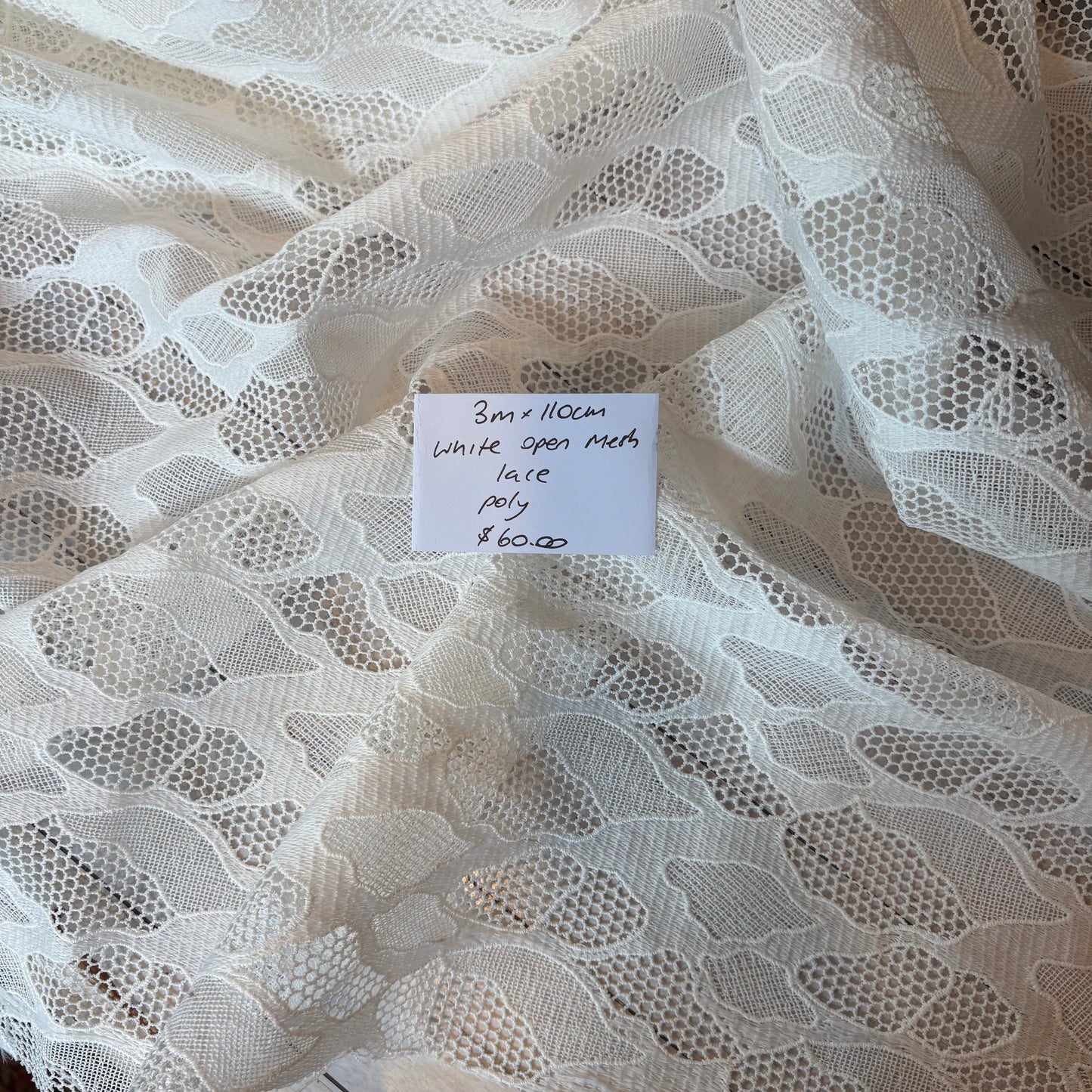 3m White Open Mesh Lace