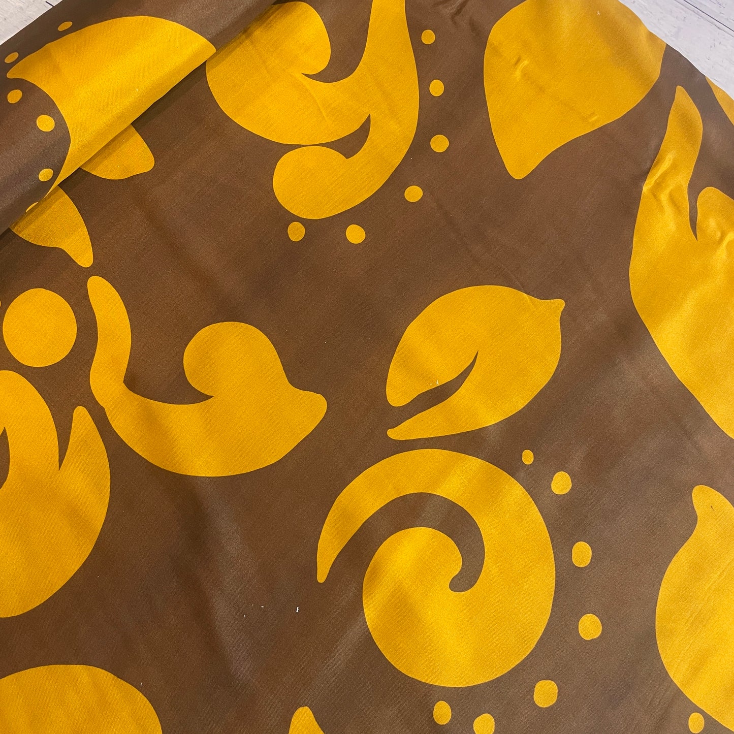 Caramel spice ultra fine silk cotton twill lawn