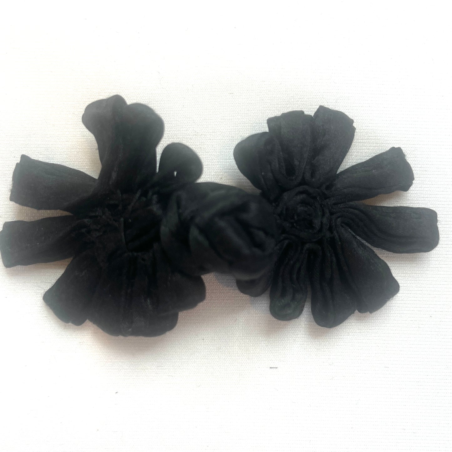 black satin frog closure