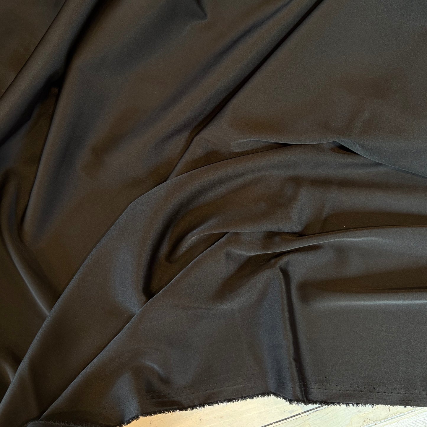 1.2m Raven Black Satin