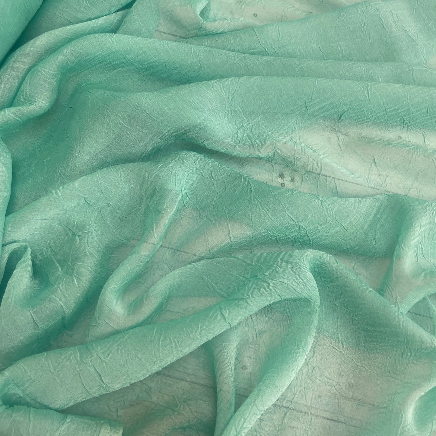 Sia spearmint Crinkle Georgette