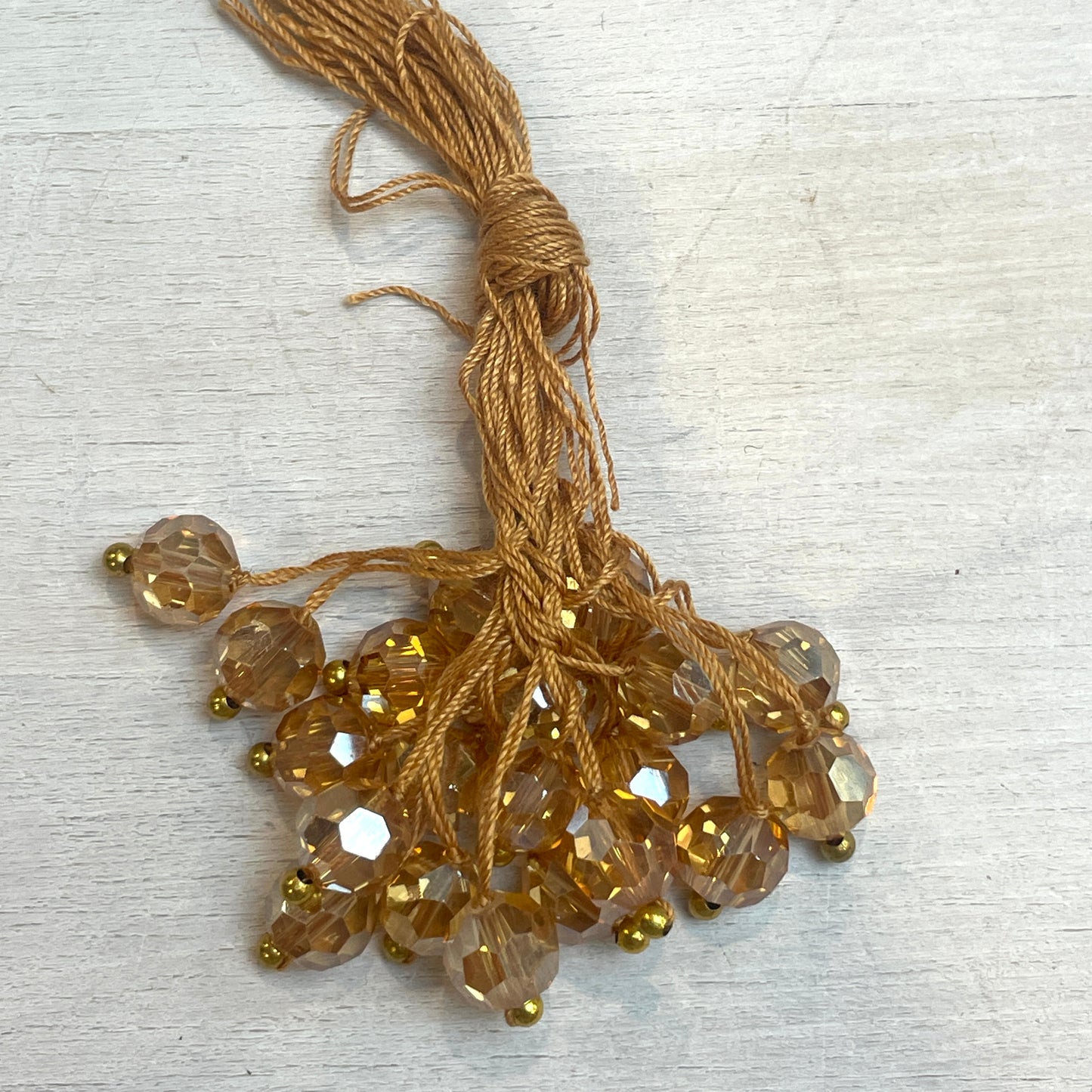 Amber stranded beads