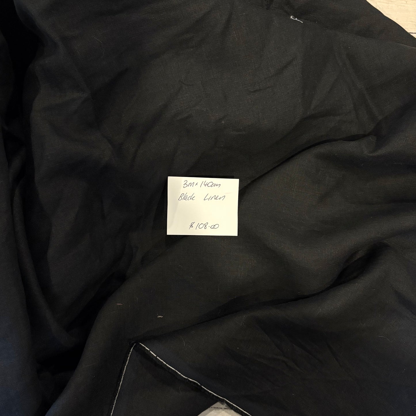 3m Black Linen