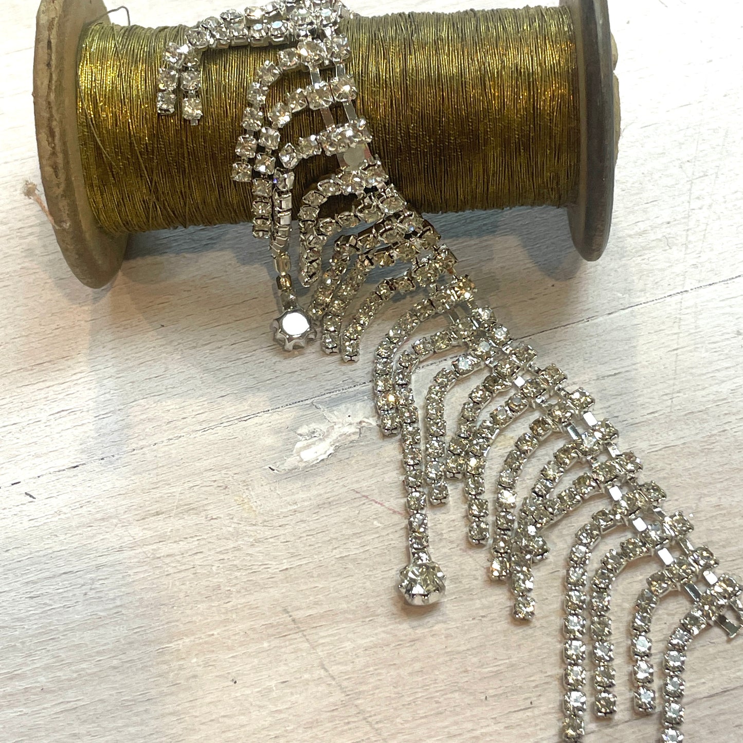 12cm Diamonte Trim Piece