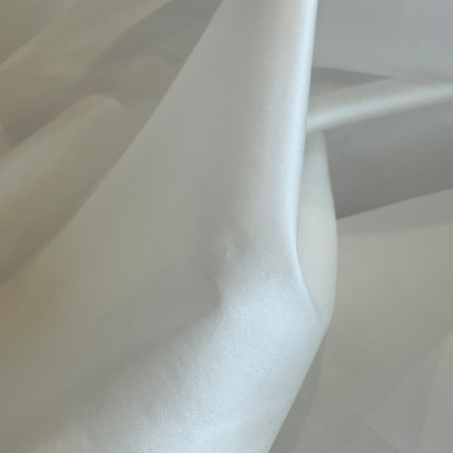 Ivory Silk satin organdy